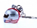 Helmet - Kmart Havoline - Silver, Red, Blue And White - Spain - 2012 - Plastic - M. Andretti 1996 - 0